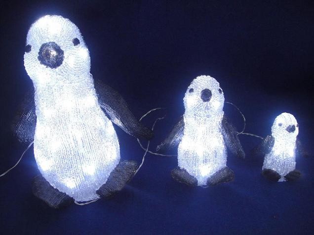 FY-001-A08 do Natal do pinguim FAMÍLIA acrílico lâmpada lâmpada FY-001-A08 barato do Natal do pinguim FAMÍLIA acrílico lâmpada lâmpada
