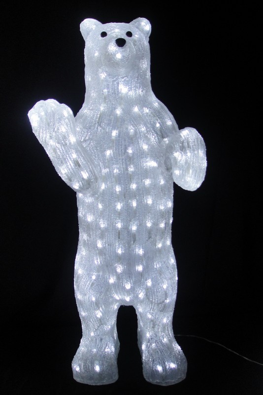 FY-001-C15 natal Standing Bear acrílico com lâmpada LED de luz FY-001-C15 barato natal Standing Bear acrílico com lâmpada LED de luz - Acrílico luzesChina fabricante