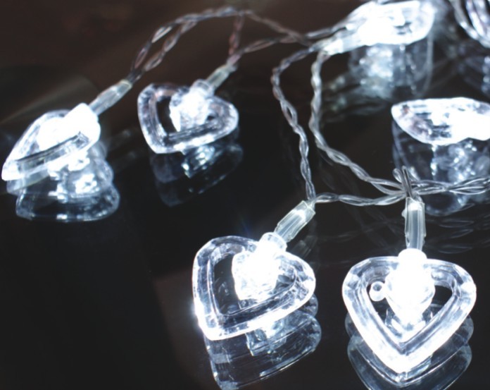 FY-009-A176 LED CHIRITIMAS cadeia leve com decoração do coração FY-009-A176 LED CHIRITIMAS cadeia leve com decoração do coração - Luz LED String com Outfitfabricado na China