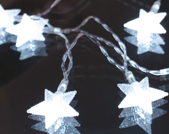 FY-009-A177 LED cadeia leve de Natal com Estrela decoração FY-009-A177 LED cadeia leve barato do Natal com estrela DECORAÇÃO