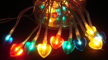 FY-03A-030 LED luzes de Natal coração lâmpada cadeia cadeia de lâmpada FY-03A-030 LED barato natal coração luzes bulbo de cadeia cadeia de lâmpada Luz LED String com Outfit