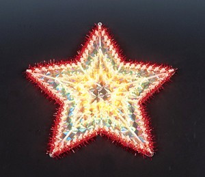 Estrela do Natal de plástico frame da lâmpada lâmpada estrela de plástico frame da lâmpada lâmpada barata natal - Luzes de armação de plásticofabricado na China