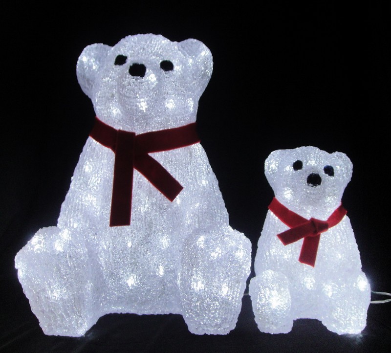  manufactured in China  FY-001-C22 cheap christmas acrylic TEDDY BEAR light bulb lamp  factory