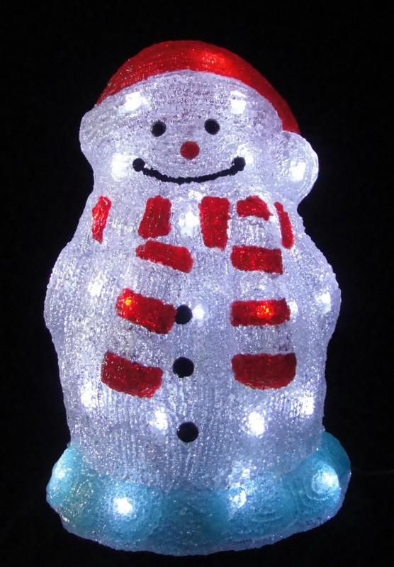 FY-001-D07 boneco de neve acrílico lâmpada lâmpada FY-001-D07 barato natal acrílico BONECO lâmpada lâmpada - Acrílico luzesfabricado na China