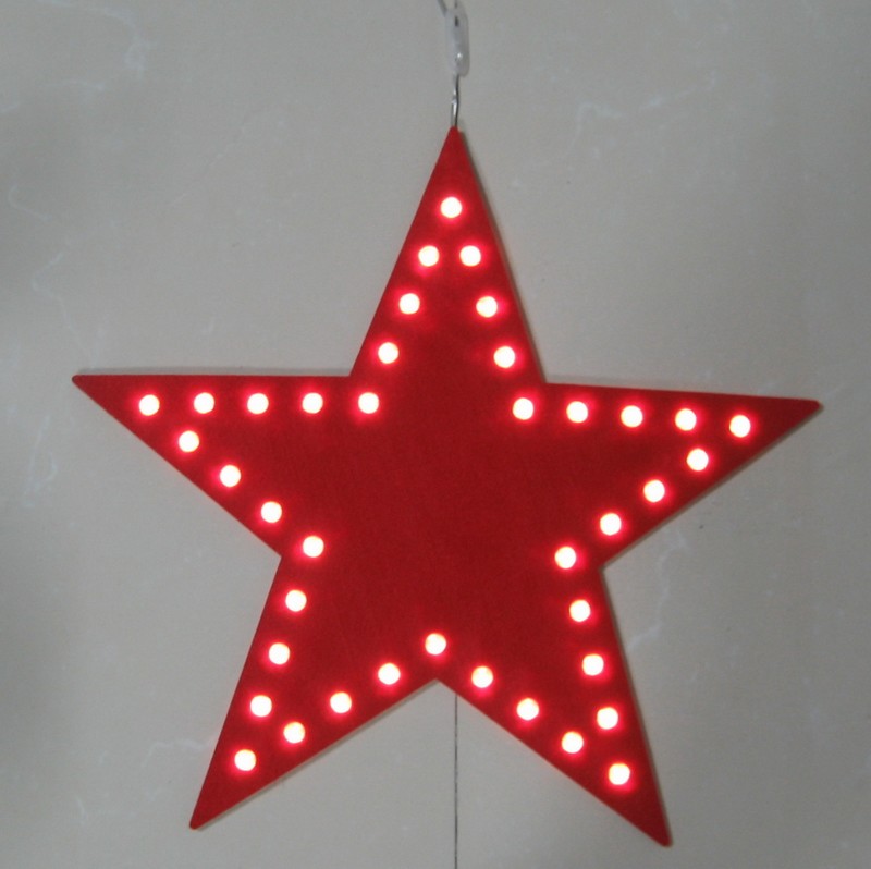 FY-002-B13 weihnachten LED ST FY-002-B13 Günstige Weihnachten LED STAR Filzteppich Glühlampelampenadapters - Teppich LichtbereichMade in China