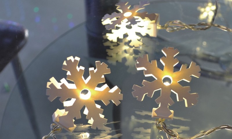  manufacturer In China FY-009-H05 LED LIGHT CHAIN WITH PAPER SNOWFLAKE  factory