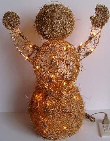  manufacturer In China FY-06-002 cheap christmas scarecrow rattan light bulb lamp  company