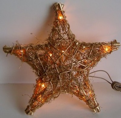  made in china  FY-06-010 cheap christmas five-pointed star rattan light bulb lamp  corporation