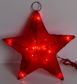  manufacturer In China FY-06-016 cheap christmas red star rattan light bulb lamp  corporation