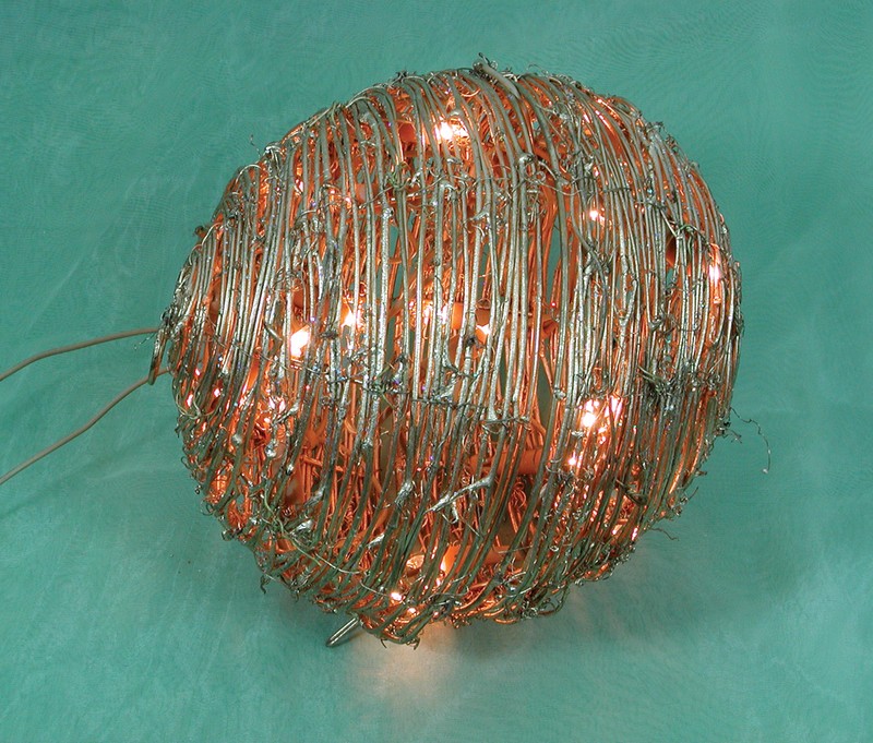  made in china  FY-06-017 cheap christmas gold ball rattan light bulb lamp  factory