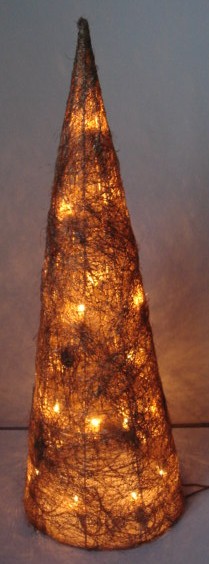  manufactured in China  FY-06-027 cheap christmas gold cone rattan light bulb lamp  factory