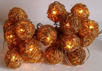  made in china  FY-06-037 cheap christmas small balls rattan light bulb lamp  factory
