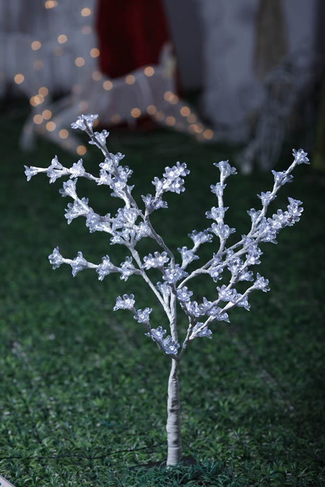 FY-50008 LED natal flor galho de árvore pequenas luzes lâmpada barata levou