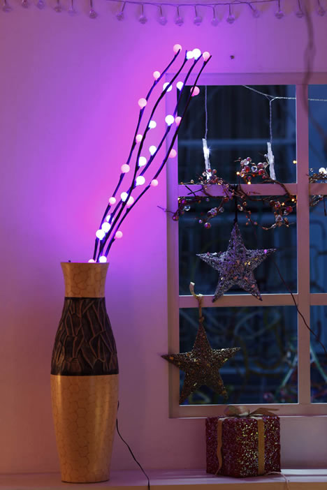 FY-50018 LED barato natal galho de árvore pequenas luzes lâmpada lâmpada LED
