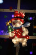 FY-60606 christmas snow man w FY-60606 cheap christmas snow man window light bulb lamp - Window lights manufactured in China 